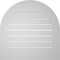 Ekena Millwork Round Top Surface Mount PVC Gable Vent: Functional, w/ 3-1/2"W x 1"P Standard Frame, 30"W x 30"H GVPRT30X3001SF - alternate 5